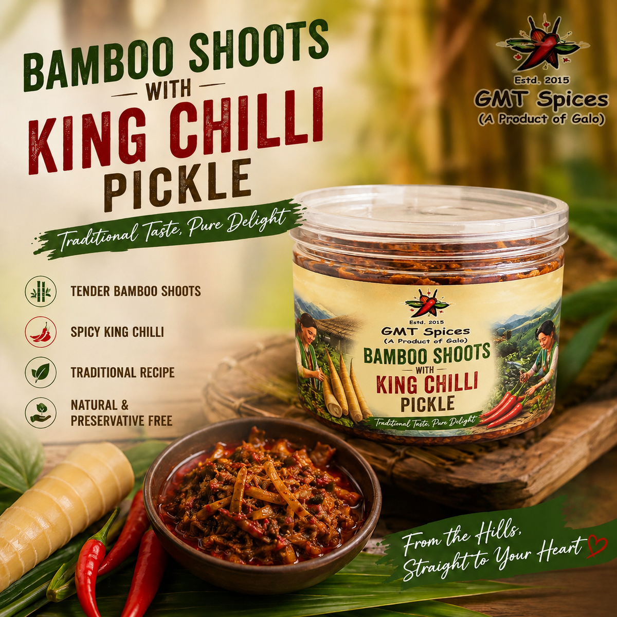 Fiery Arunachal Chilli Jar
